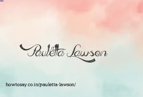 Pauletta Lawson