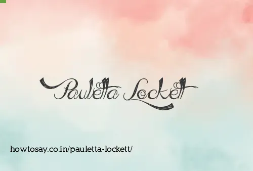 Pauletta Lockett