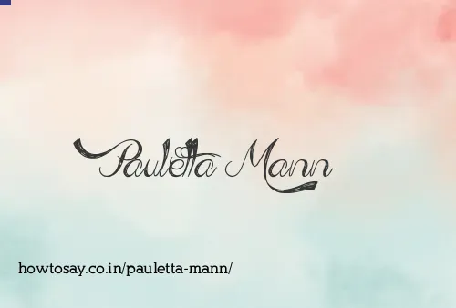 Pauletta Mann