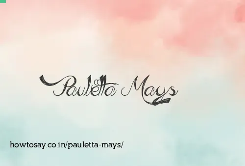 Pauletta Mays