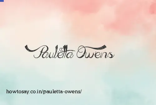 Pauletta Owens