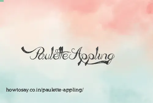 Paulette Appling