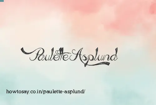 Paulette Asplund