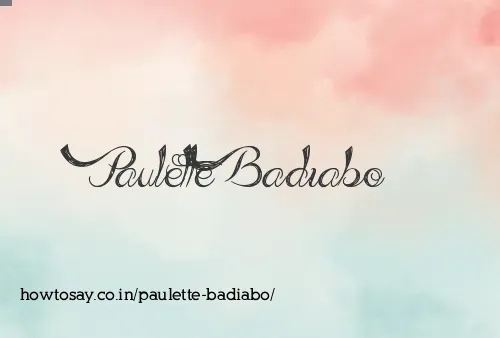 Paulette Badiabo