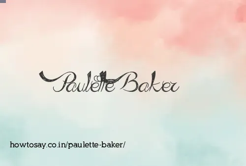 Paulette Baker