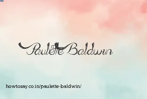Paulette Baldwin