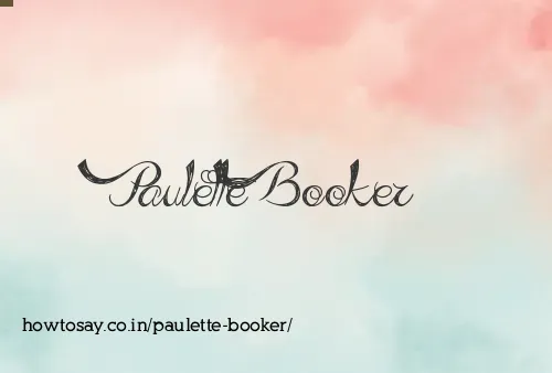 Paulette Booker