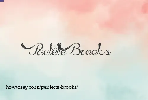 Paulette Brooks