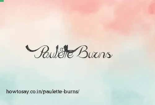 Paulette Burns