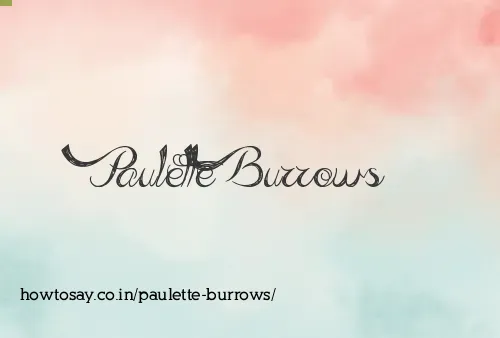Paulette Burrows
