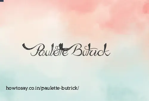Paulette Butrick