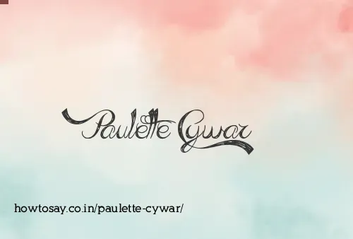 Paulette Cywar