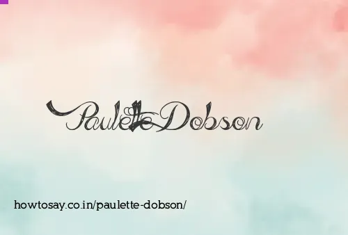 Paulette Dobson