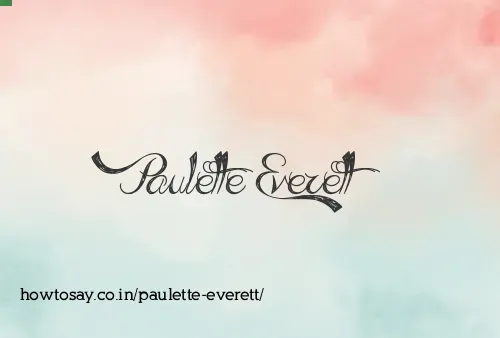Paulette Everett