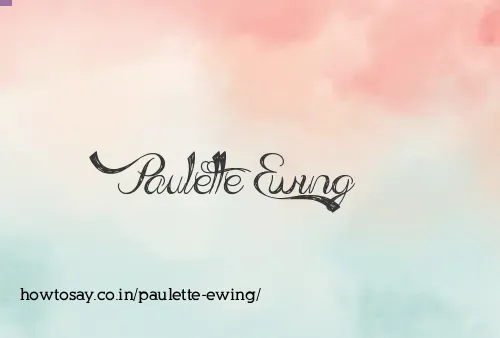 Paulette Ewing