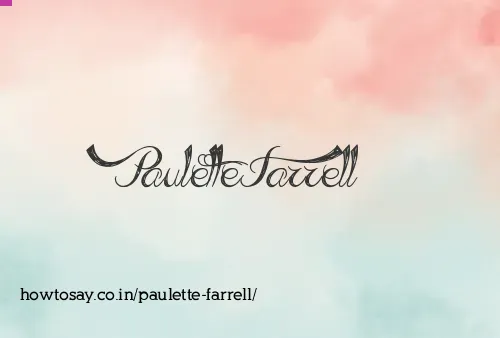 Paulette Farrell