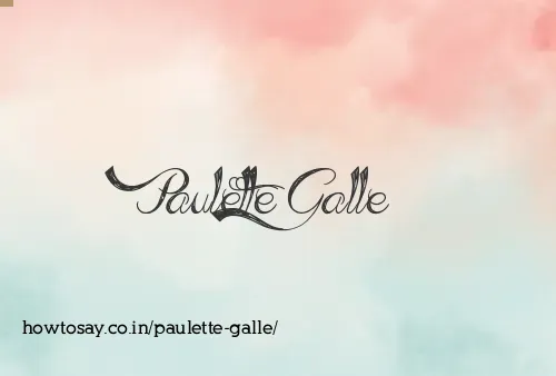 Paulette Galle