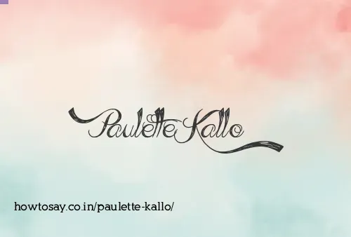 Paulette Kallo