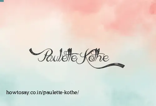 Paulette Kothe
