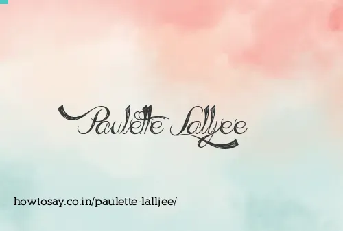 Paulette Lalljee