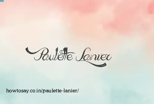 Paulette Lanier