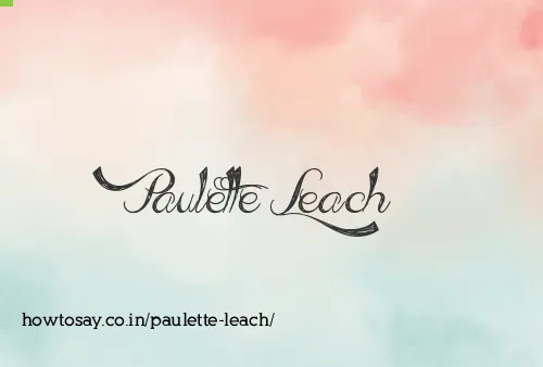 Paulette Leach