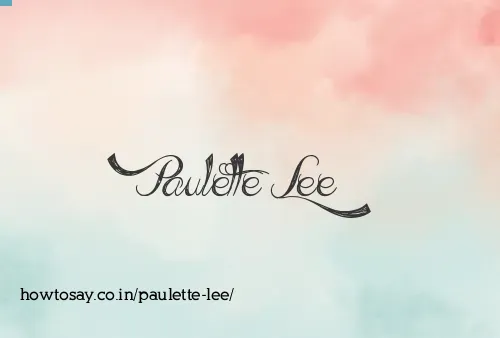 Paulette Lee