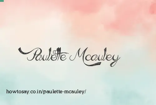 Paulette Mcauley