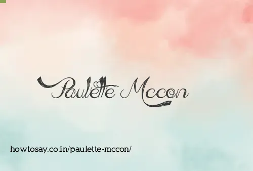 Paulette Mccon