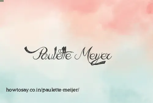 Paulette Meijer