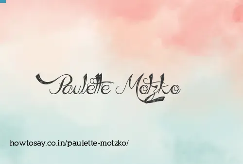 Paulette Motzko