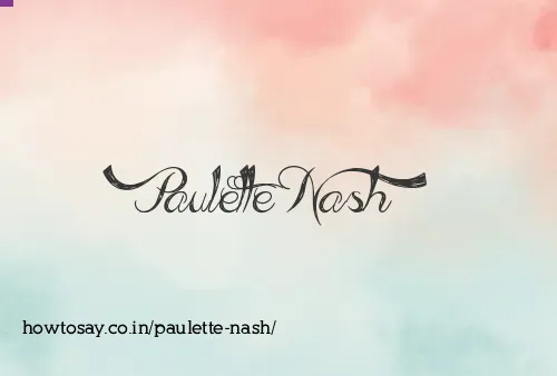 Paulette Nash