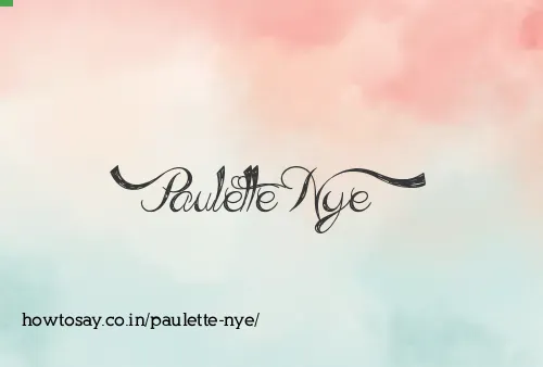 Paulette Nye