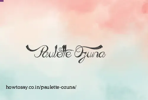 Paulette Ozuna