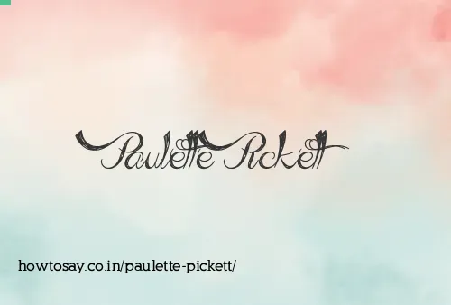 Paulette Pickett