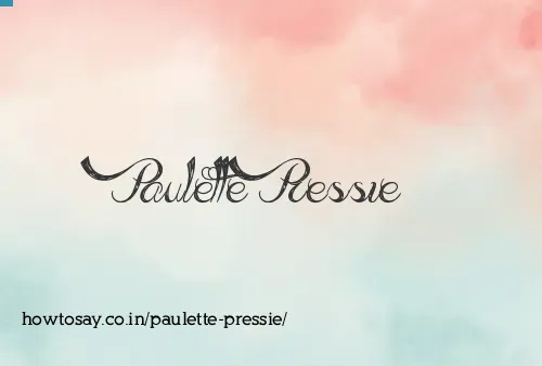 Paulette Pressie