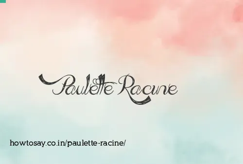 Paulette Racine