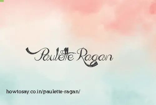 Paulette Ragan