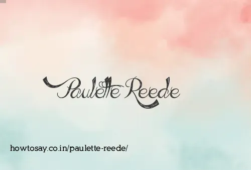 Paulette Reede
