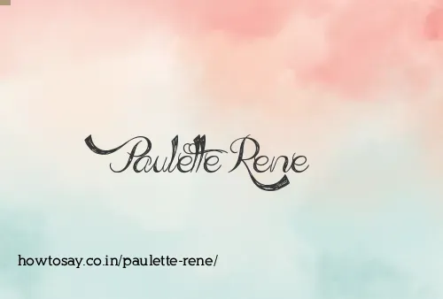 Paulette Rene