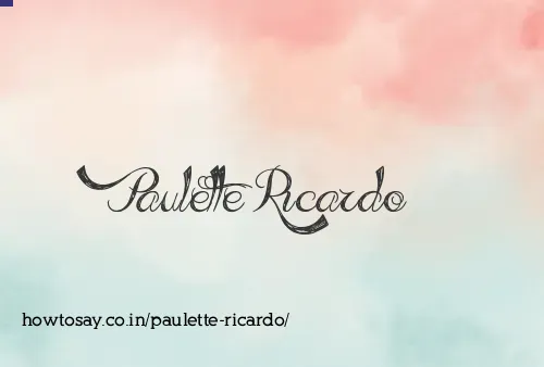 Paulette Ricardo