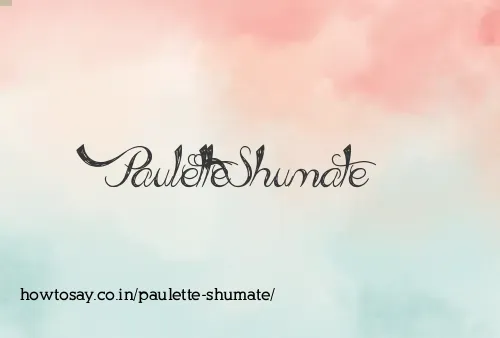 Paulette Shumate