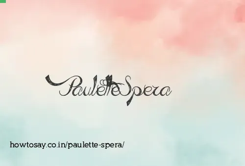 Paulette Spera