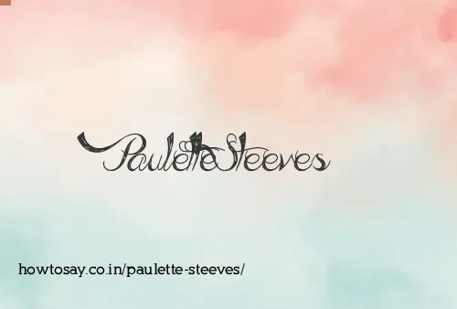 Paulette Steeves