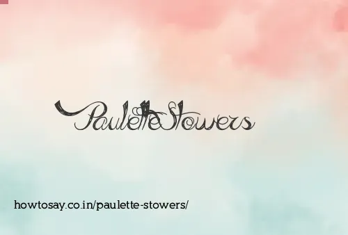 Paulette Stowers