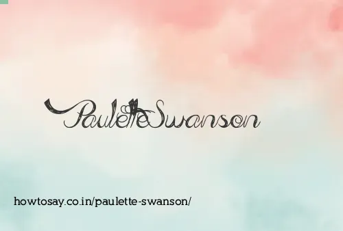 Paulette Swanson