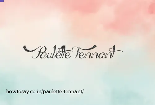 Paulette Tennant