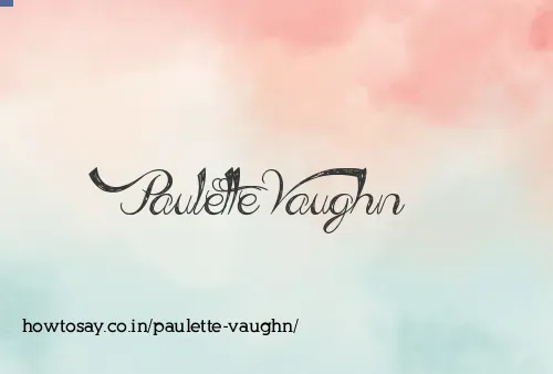 Paulette Vaughn