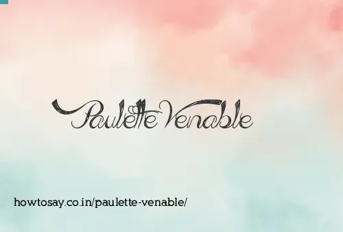 Paulette Venable