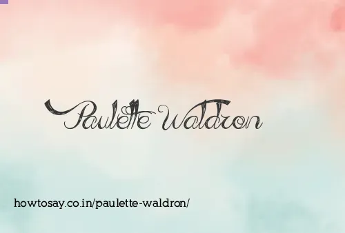 Paulette Waldron